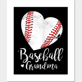 Baseball Grandma Mothers Day Posters and Art